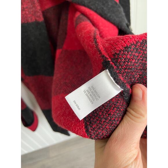 J. Jill Buffalo Plaid XS Petite Soft Wool Blend Sweater Shacket Button Front - Picture 4 of 5